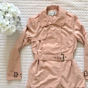 Blush Pink Belted Jacket (S)